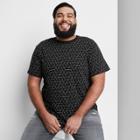 Men's Tall Printed Standard Fit Short Sleeve Geo T-shirt - Original Use Black