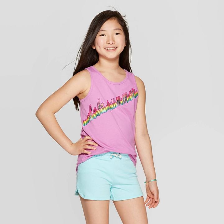 Girls' Tank Tops - Cat & Jack Letters