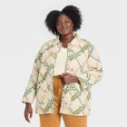 Women's Plus Size Woven Quilted Jacket - Universal Thread Cream