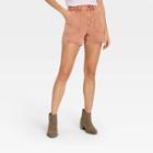 Women's High-rise Carpenter Shorts - Universal Thread Brown