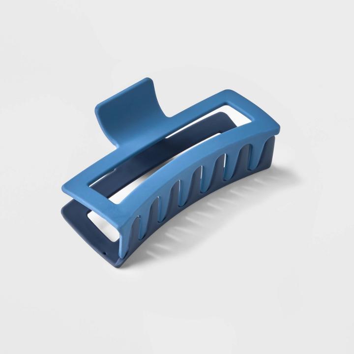 Jumbo Two-tone Claw Hair Clip - Universal Thread Blue