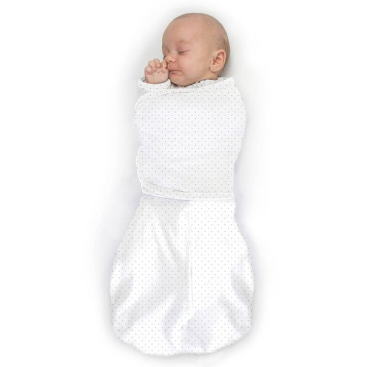 Swaddledesigns Omni Swaddle Sack Swaddle Wrap - Sterling Polka Dots On White -