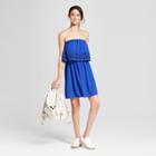 Women's Flounce Top Off The Shoulder Dress - Xhilaration Blue