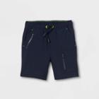 Toddler Boys' Woven Pull-on Quick Dry Utility Chino Shorts - Cat & Jack Navy