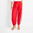 Women's High-rise Nylon Track Pants - Future Collective With Kahlana Barfield Brown Red Xxs