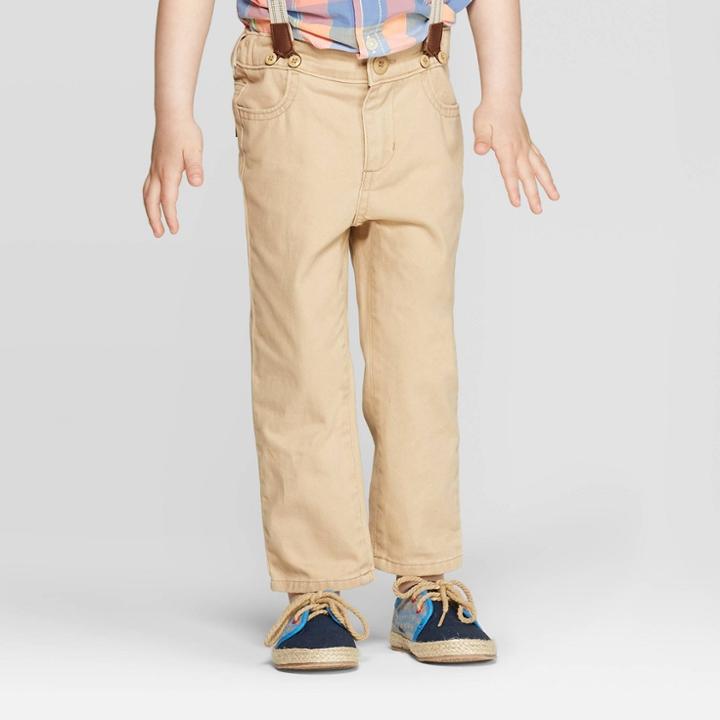 Target Oshkosh B'gosh Toddler Boys' Suspender Pants - Khaki