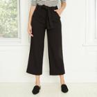 Women's High-rise Cropped Pants - Who What Wear Black