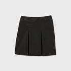 Girls' Stretch Uniform Pleated Twill Skorts - Cat & Jack Black