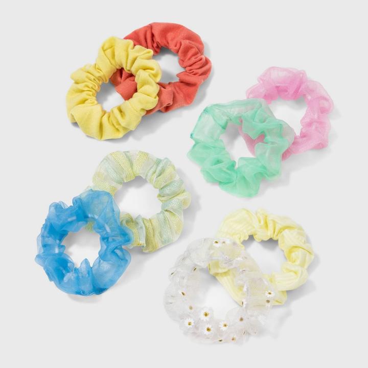 Organza And Jersey Hair Twister Set 8pc - Wild Fable Brights