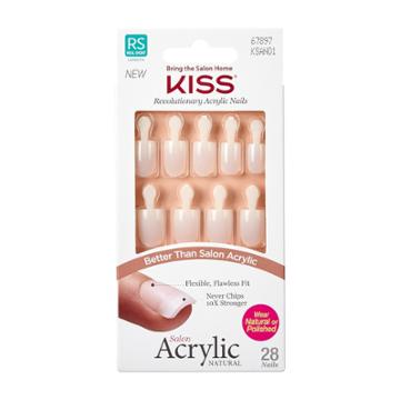 Kiss Naturals Kiss Salon Acrylic Natural Nails - Brief Encounter - 28ct, Natural Nail
