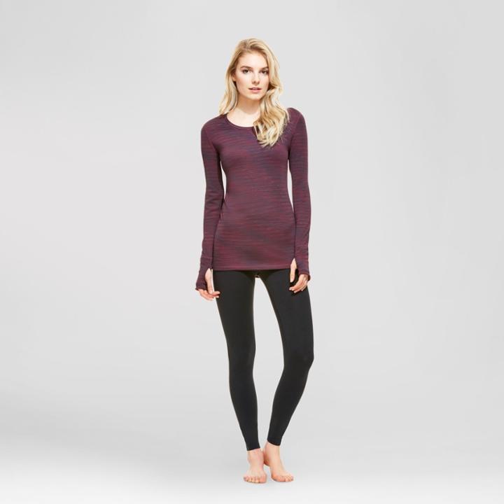 Wander By Hottotties Women's Reversible Tech Fleece Jezebel Top - Burgundy