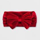 Baby Girls' Bow Headband - Cat & Jack Red Velvet