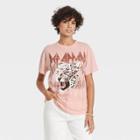 Women's Def Leppard Animal Print Short Sleeve Graphic T-shirt - Pink