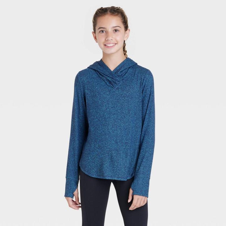 Girls' Cozy Hooded Pullover - All In Motion