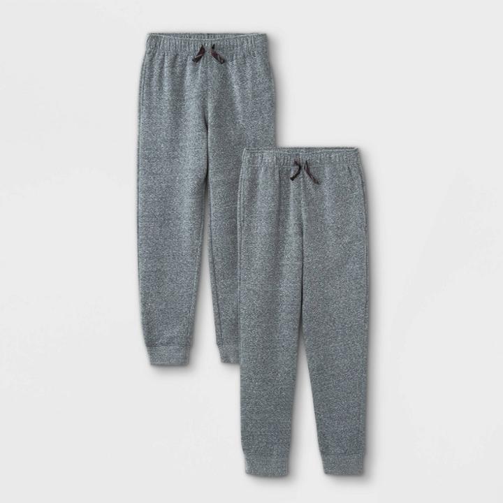 Boys' 2pk Fleece Sweatpants - Cat & Jack Gray