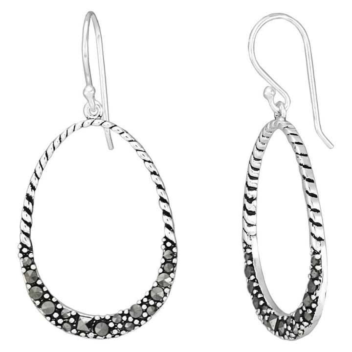 Target Marcasite Rope Oval Dangle -