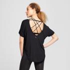 Women's Dolman Sleeve Open Back T-shirt - Joylab Black