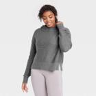 Women's Hooded Pullover Sweater - All In Motion Charcoal Gray