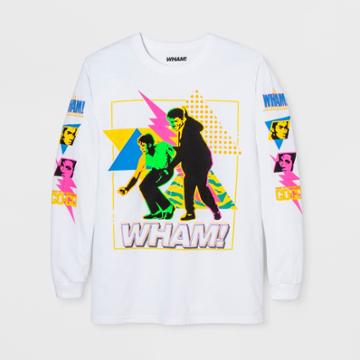 Epic Rights Men's Long Sleeve Wham! Crew T-shirt - White