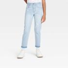 Girls' Mid-rise Girlfriend Jeans - Art Class Light Wash