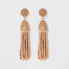 Sugarfix By Baublebar Metallic Tassel Drop Earrings - Rose Gold, Women's