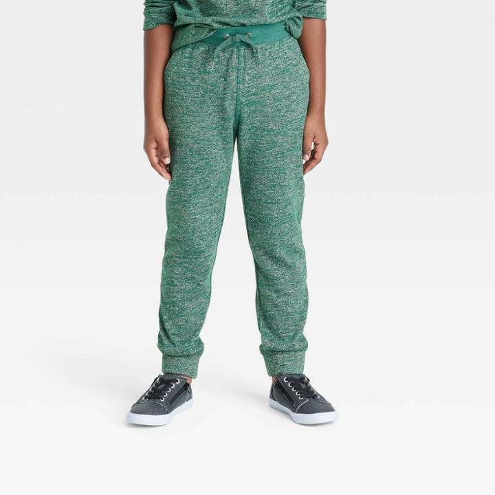 Boys' Pull-on Cozy Soft Knit Jogger Pants - Cat & Jack Jade Green