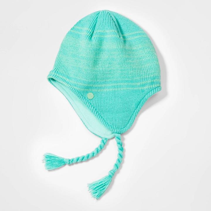 Girls' Striped Marled Hat - C9 Champion Green One Size, Girl's