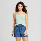 Women's Cross Back Tank Top - Universal Thread Mint (green)