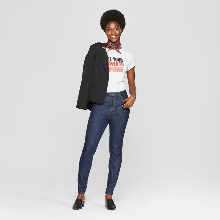 Women's High-rise Skinny Jeans - A New Day + Vital Voices - Indigo
