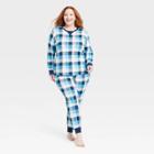 Ev Hanukkah Women's Plus Size Hanukkah Buffalo Check Print Matching Family Pajama
