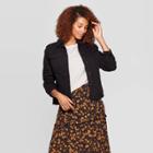 Women's Freeborn Sulpher Jean Jacket - Universal Thread Black S, Women's,