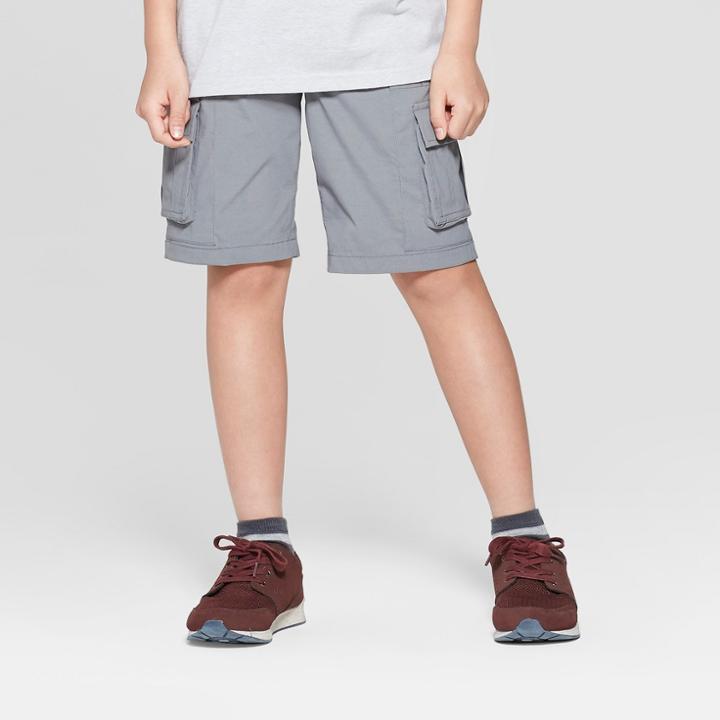 Boys' Techy Stretch Cargo Shorts - Cat & Jack Gray