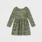 Toddler Girls' Knit Long Sleeve Dress - Cat & Jack Green