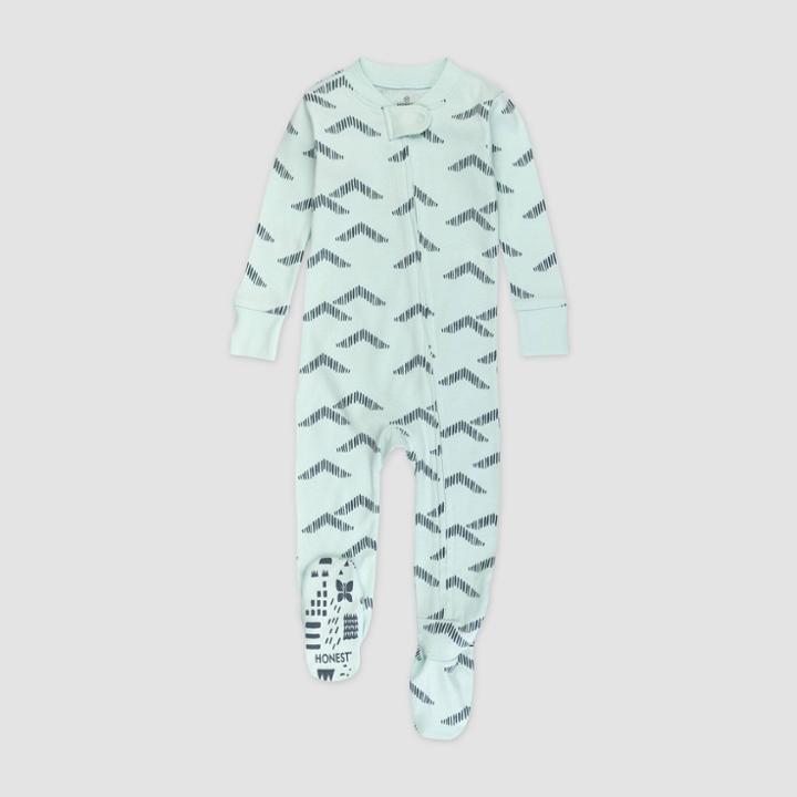 Honest Baby Boys' Mountains Whispering Footed Pajama - Blue