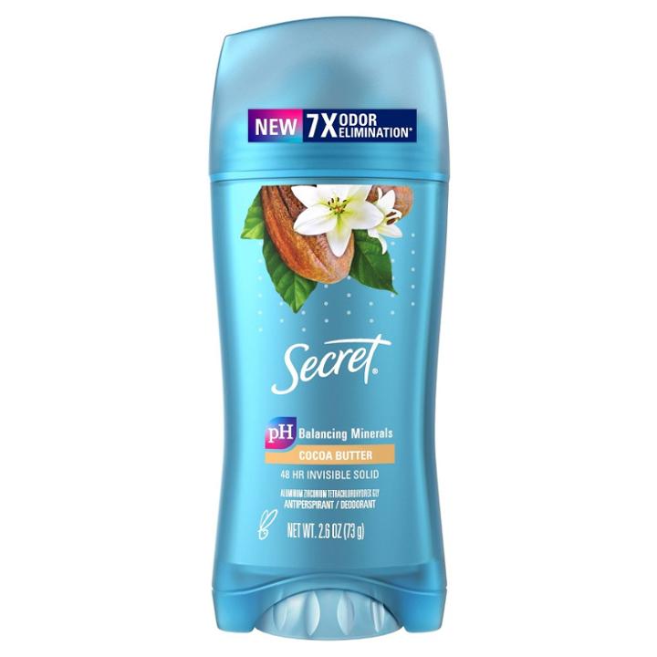 Secret Fresh Invisible Solid Antiperspirant & Deodorant Cocoa Butter