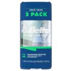 Gillette Antiperspirant Deodorant For Men Clear Gel Wild Rain 72 Hr. Sweat Protection Twin Pack