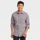 Men's Standard Fit Long Sleeve Button-down Shirt - Goodfellow & Co Vibrant Pink