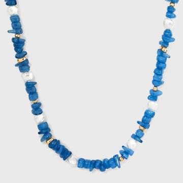 Short Beaded Necklace - A New Day Blue