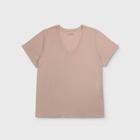 Women's Plus Size Short Sleeve V-neck T-shirt - Universal Thread Pink 1x, Women's,