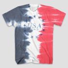 Mad Engine Men's Tie Dye Usa Short Sleeve Graphic T-shirt - 2xl,