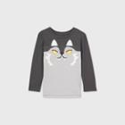 Toddler Boys' Long Sleeve Werewolf T-shirt - Cat & Jack Gray