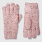 Isotoner Adult Recycled Knit Gloves - Blush