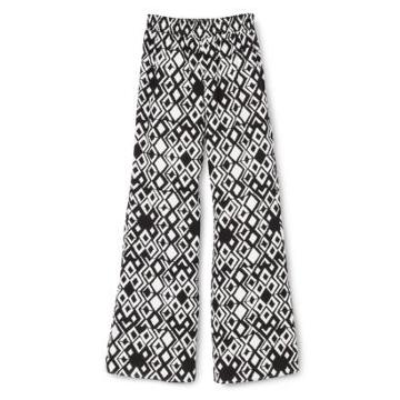 Mossimo Supply Co. Junior's Printed Pant - Black/white