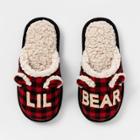 Kids' Family Sleep Lil Bear Slide Slippers - Wondershop Red
