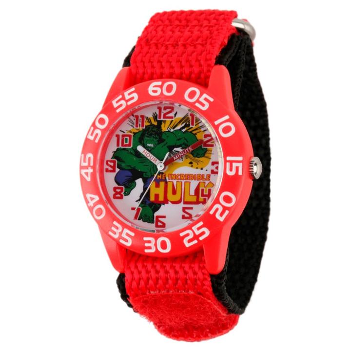Boys' Marvel Hulk Plastic Watch - Red