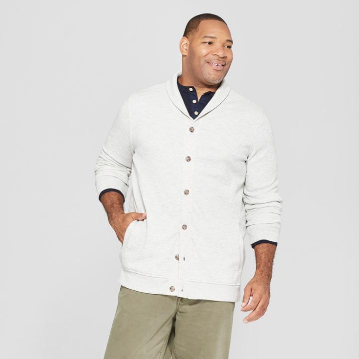 Men's Big & Tall Light Weight Sweatshirt - Goodfellow & Co Masonry Gray