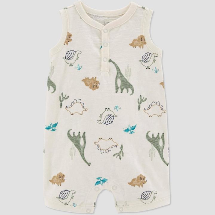 Baby Boys' Dino Romper - Just One You Made By Carter's Ivory Newborn