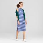 Women's Striped Sleeveless Knit Maxi Dress - A New Day Indigo/cream (blue/ivory)