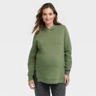 Nursing Pullover Hooded Maternity Sweatshirt - Isabel Maternity By Ingrid & Isabel Green