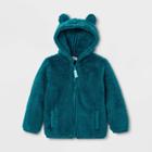 Toddler Sherpa Lined Zip-up Hoodie - Cat & Jack Blue 12m, Toddler Unisex